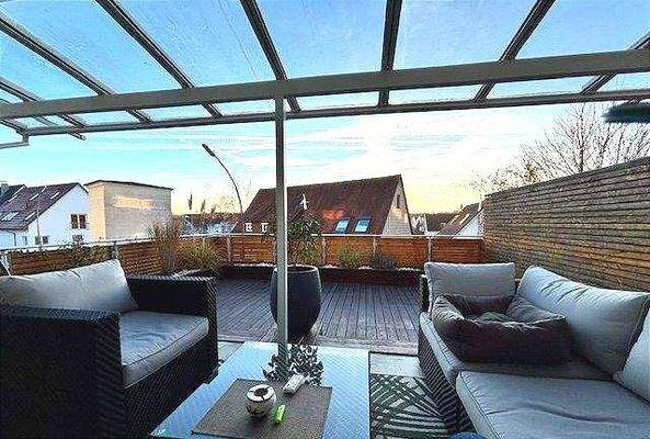 Aussicht vom Wohnzimmer im EG