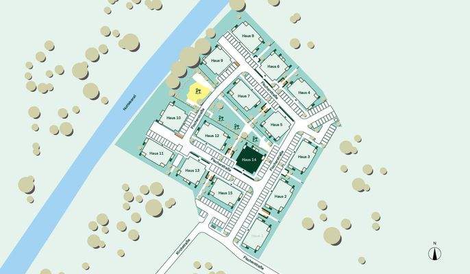 Lageplan des Neubauprojektes Quartier am alten Schlosspark 3