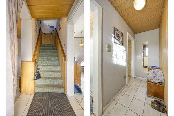 Hausflur und Diele der linken Haushälfte