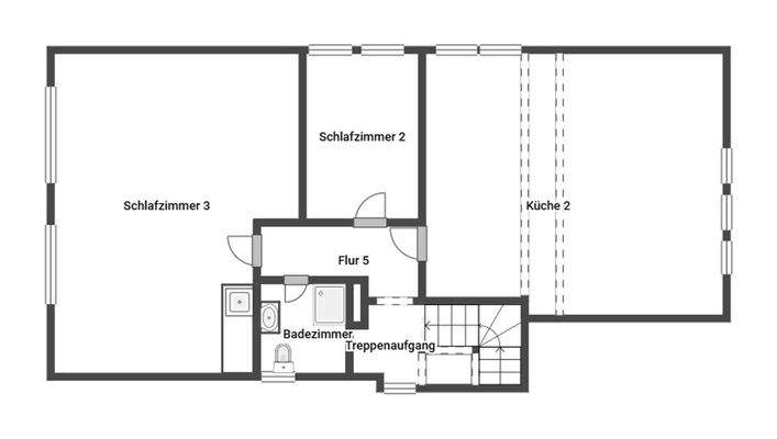 Grundriss Skizze 1. OG