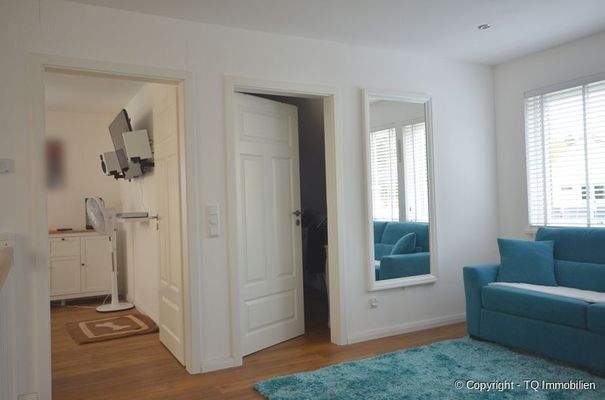 Schlafzimmer und Ankleideraum im DG