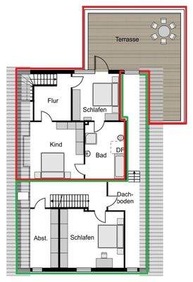 Obergeschoss Grundriss