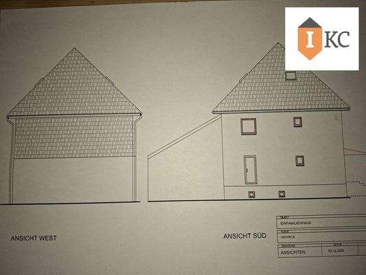 Ansicht West und Süd