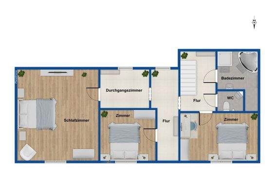 Grundriss Obergeschoss