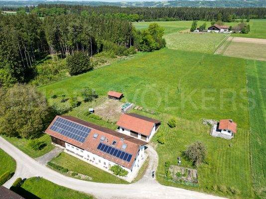 Luftbild Haus und Grundstück