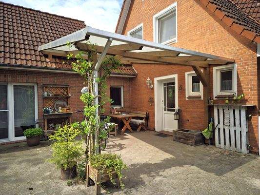 Terrassenüberdachung -Seiteneingang