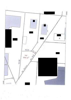 Lageskizze mit Teilung