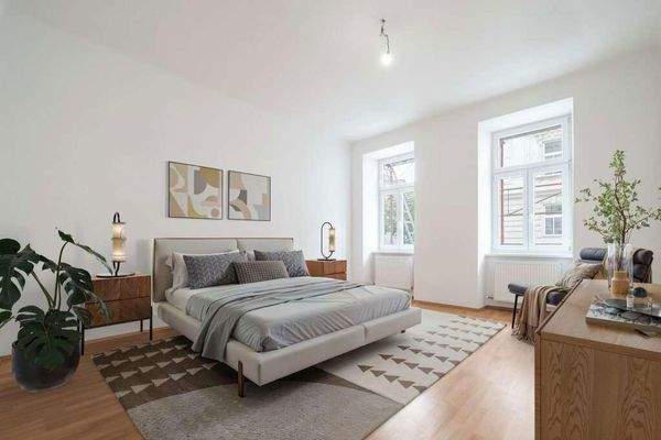 Schlafzimmer (Virtual Staging)