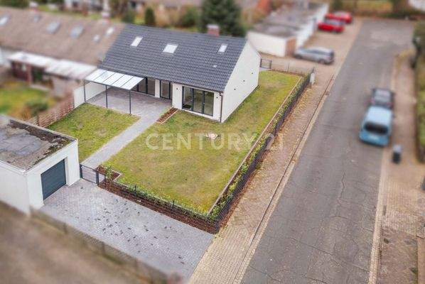 Luftbild mit den Garagenhof