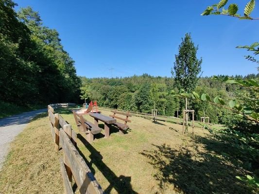 in der umliegenden Umgebung befindet sich ein Spielplatz