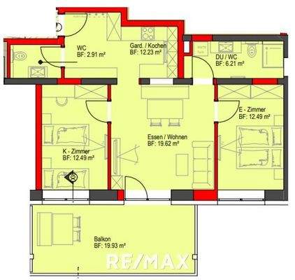Pfunds - Grundriss - Top 7