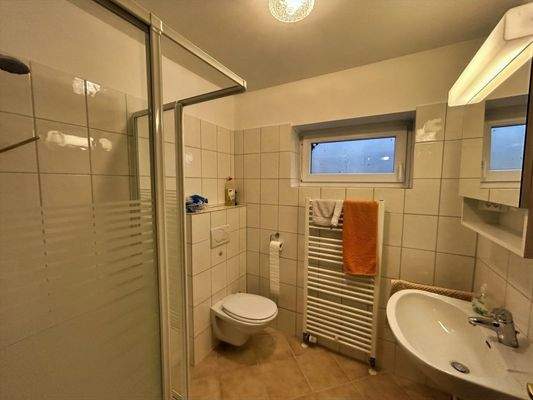 Duschbad im Untergeschoss