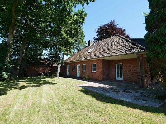 rückwärtige Hausansicht