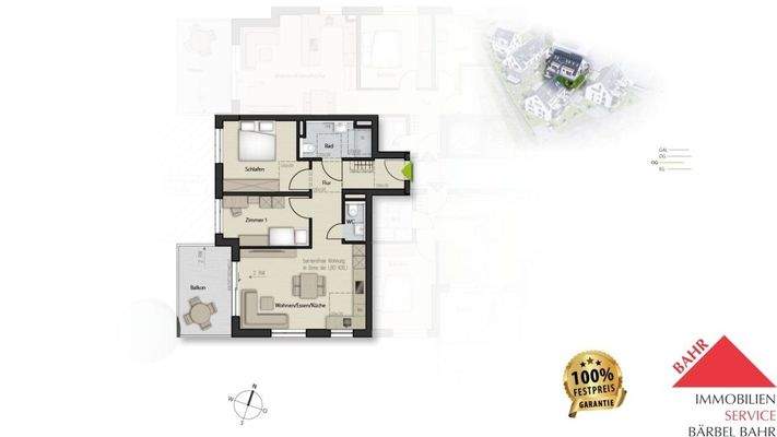 Grundriss Wohnung Nr. 17