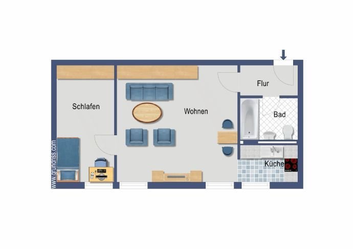 Objektbeschreibung: ... - Vermietung 2-Zimmer-Wohnungen