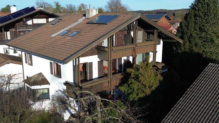 Das Dach mit Solarthermie