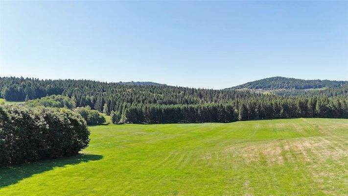 Blick auf das Grundstück