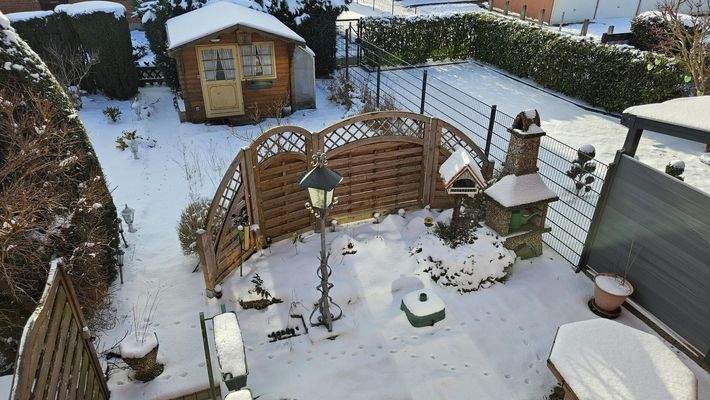 Blick über das Grundstück