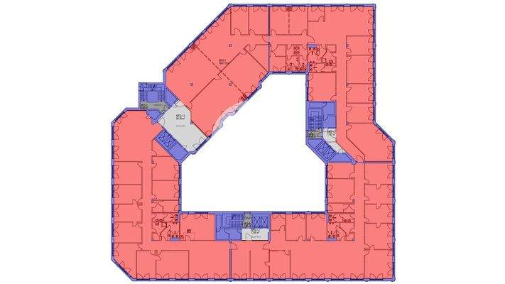 6. Obergeschoss mit ca. 2.163 m²