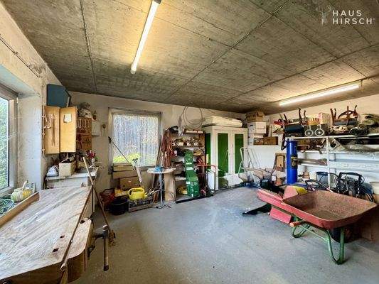 UG Werkstatt, Platz für Gartengeräte