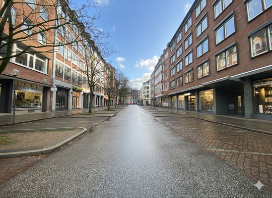 Blick in die Straße