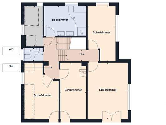 Grundriss ohne Maßstab OG