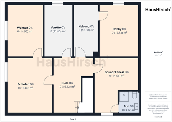 Untergeschoss-Souterrain