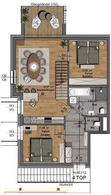 Möblierungsvorschlag OG