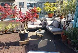 Terrasse, Blick von Whg