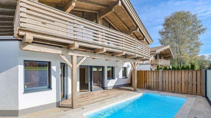 KITZIMMO-Luxuschalet mit Pool und Kaiserblick - Immobilien Ellmau.