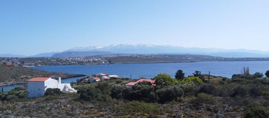 Kreta, Tersanas: Grundstück in Strandnähe, mit einzigartigem Meer- und Bergblick zu verkaufen