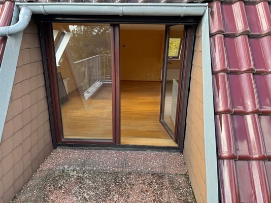 Blick in den Dachbodenraum
