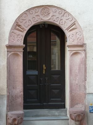 Objekt Haustür mit altem Porta