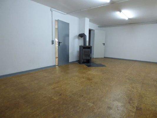 Beheizbarer Hobbyraum im Keller
