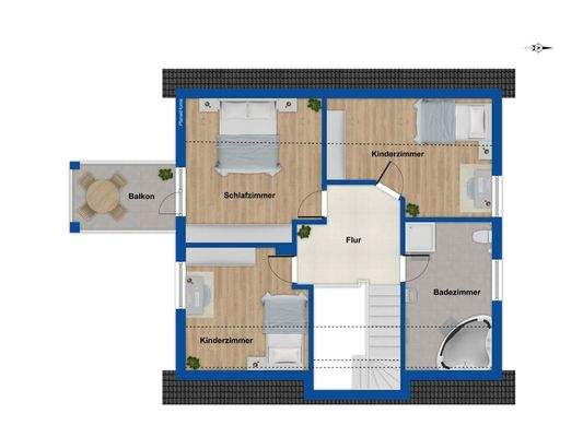 Grundriss Obergeschoss