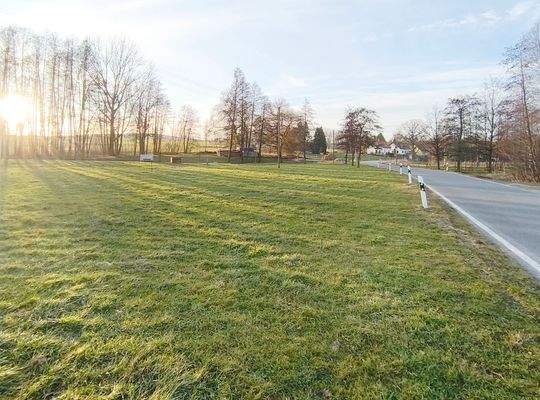 Grundstücksblick Nordost-Südwest