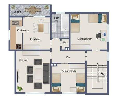 Grundriss Obergeschoss