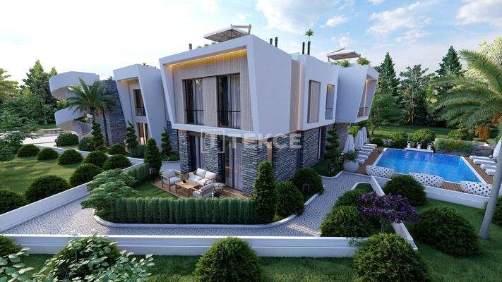 Nature-View Flats in a Complex with Pool in Girne Alsancak