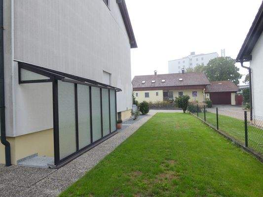 Garten, überdachter Kellerabgang