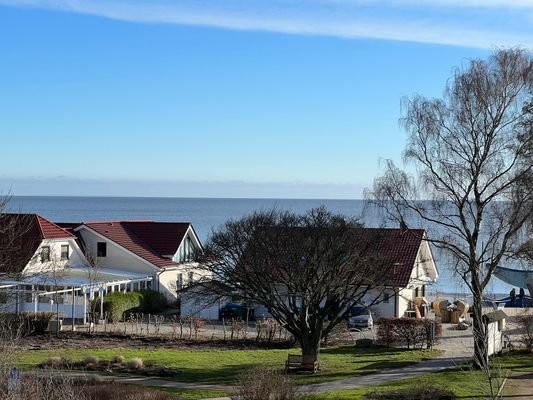 Blick vom Balkon auf die Ostsee