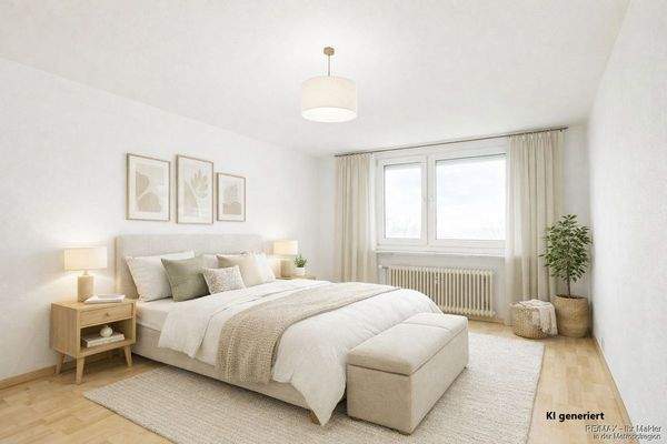 Schlafzimmer - möbliert