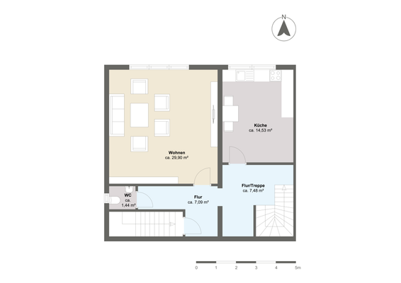 GRUNDRISS 1. OBERGESCHOSS