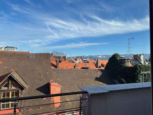 Ausblick vom  Balkon Zimmer