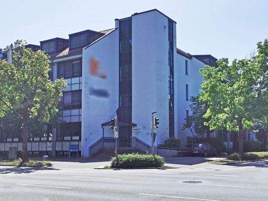 Fassade mit Werbemöglichkeit