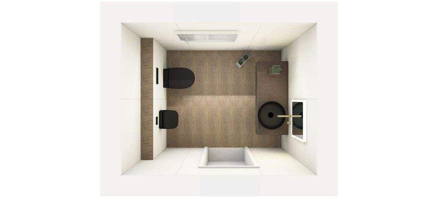 Gästewc im Erdgeschoss - Planung