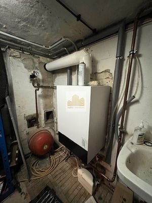 Gas Therme Kellerbereich