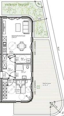 Grundriss Whg. 8 Gebäude 2
