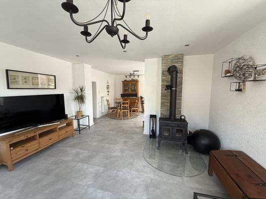 Ansicht Esszimmer aus Wohnzimmer EG