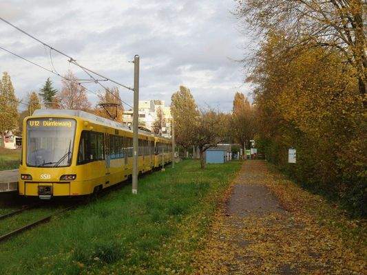 Straßenbahn ganz bequem in 2 Gehminuten erreichbar