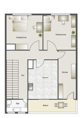 Grundriss Obergeschoss